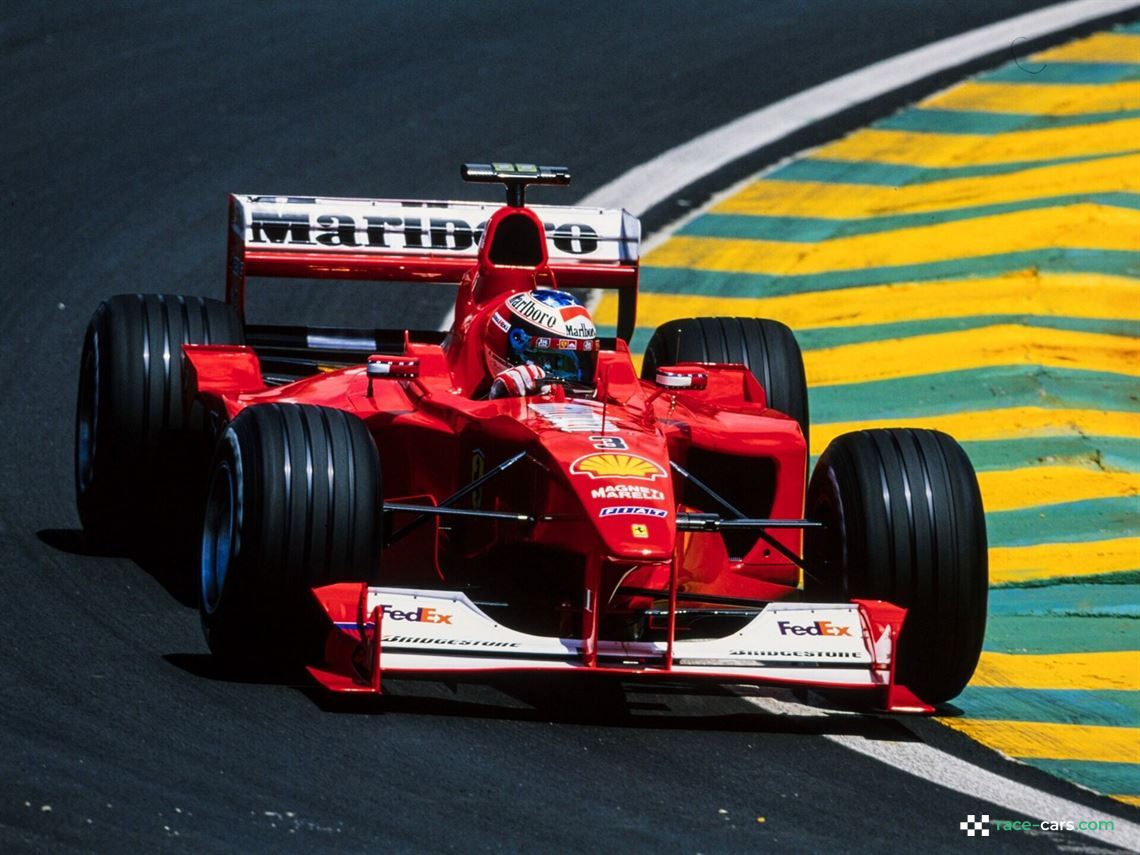 Michael Schumacher en route to victory at the 2000 Brazilian Grand Prix. ©Motorsport Images
