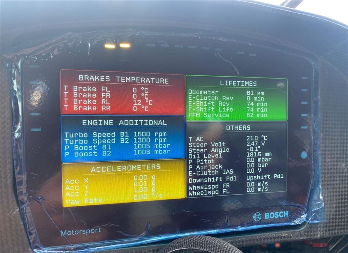 81 KMS Shakedown by Oreca only. 81 KMS Shakedown by Oreca only.